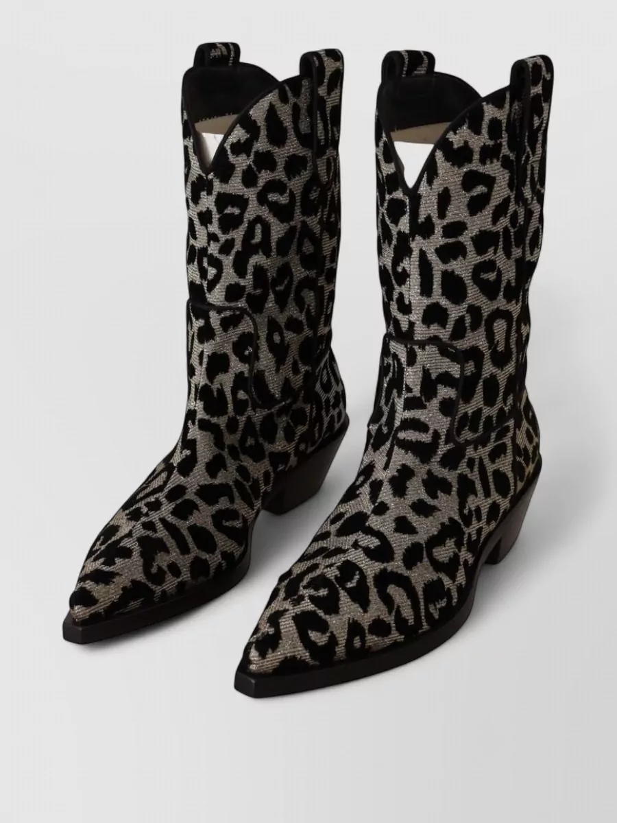Dolce&Gabbana leopard-print cowboy boots