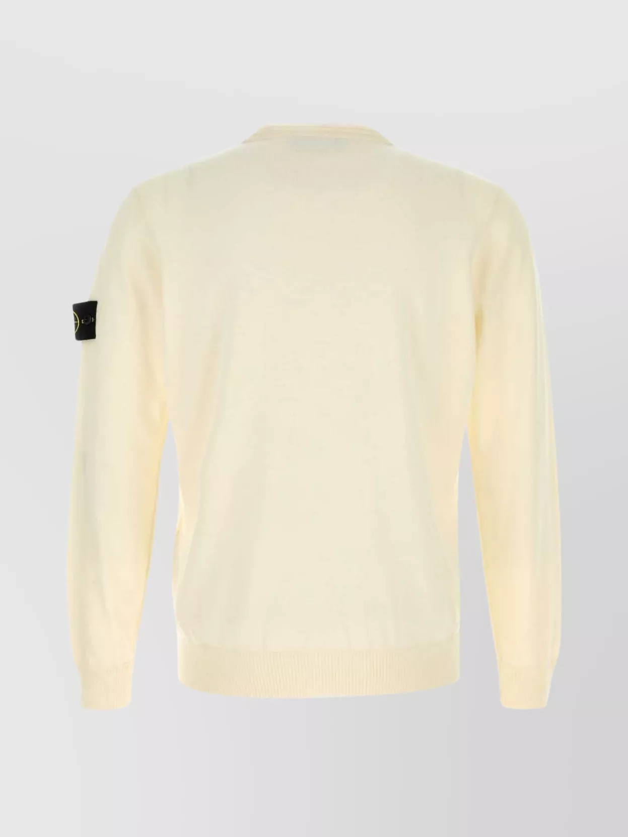 Stone Island Relaxed Fit Long-sleeve Crewneck Sweatshirt With Distinctive Patch Logo In Neutral
