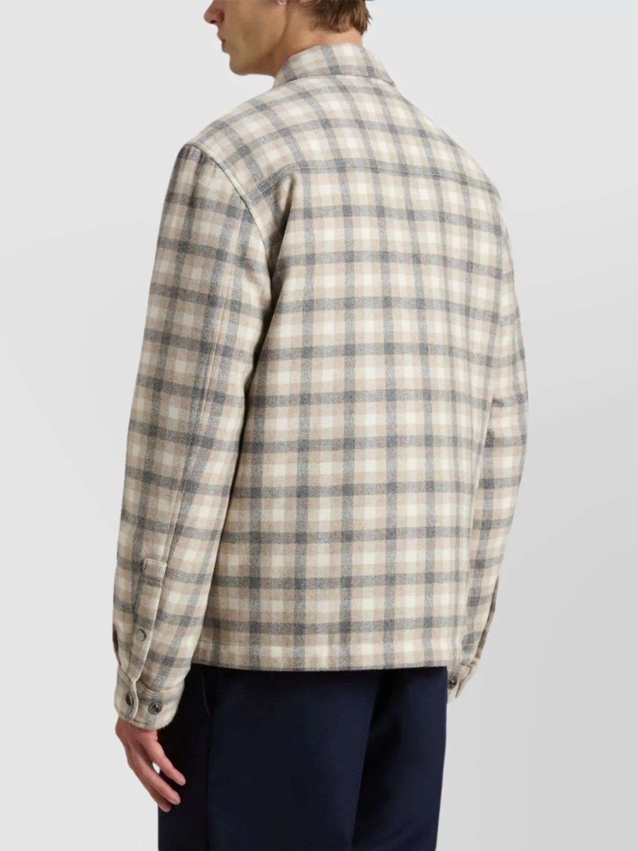 Woolrich Plaid Pattern Jacket Featuring Chest Pockets