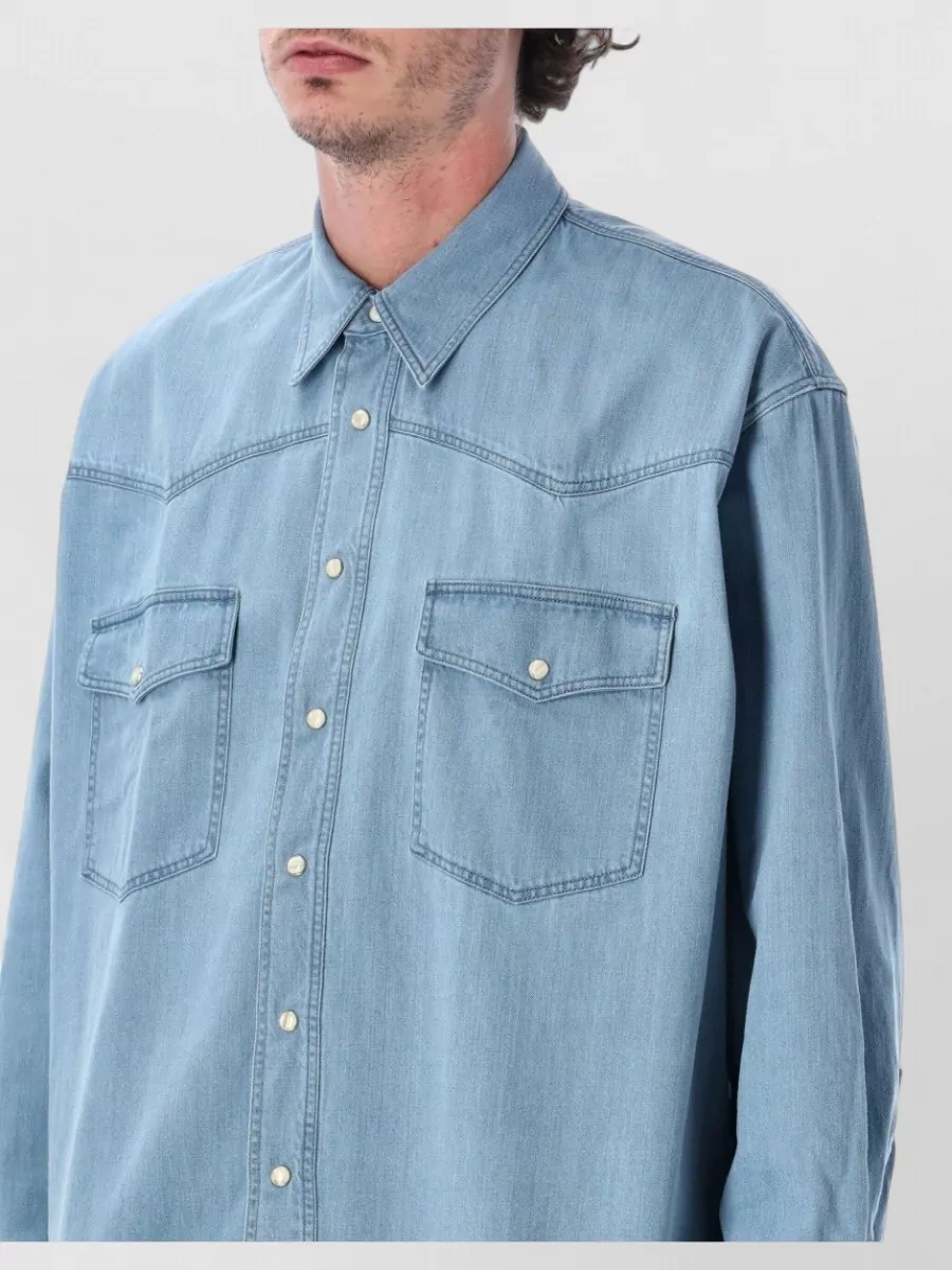Studio Nicholson Denim Relaxed-Fit Shirt