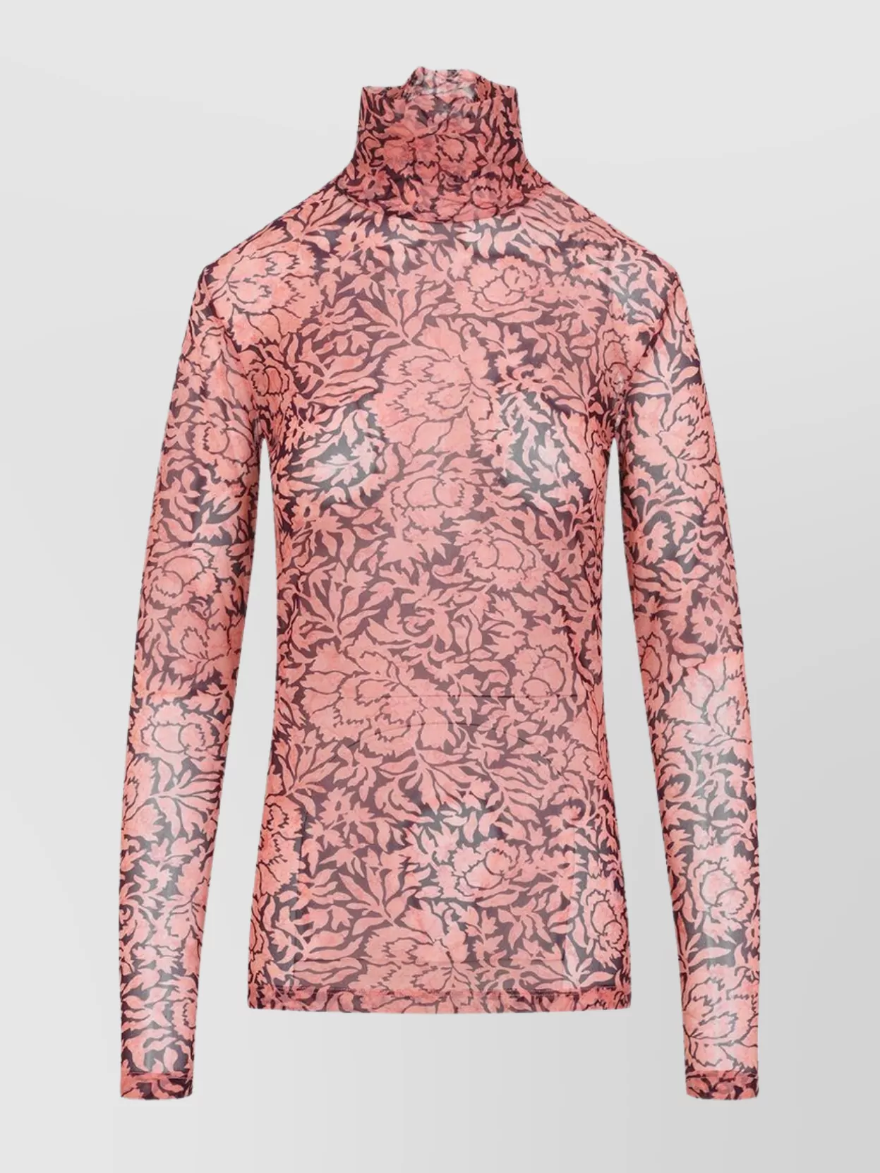 Dries Van Noten Semi-sheer Long-sleeved Floral Top