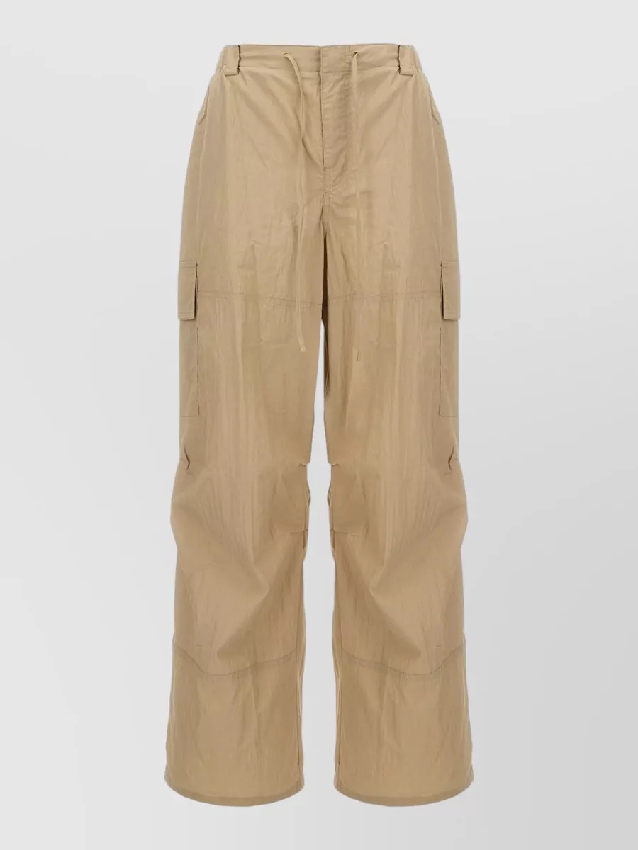 Dunst beige cargo wide-leg trousers