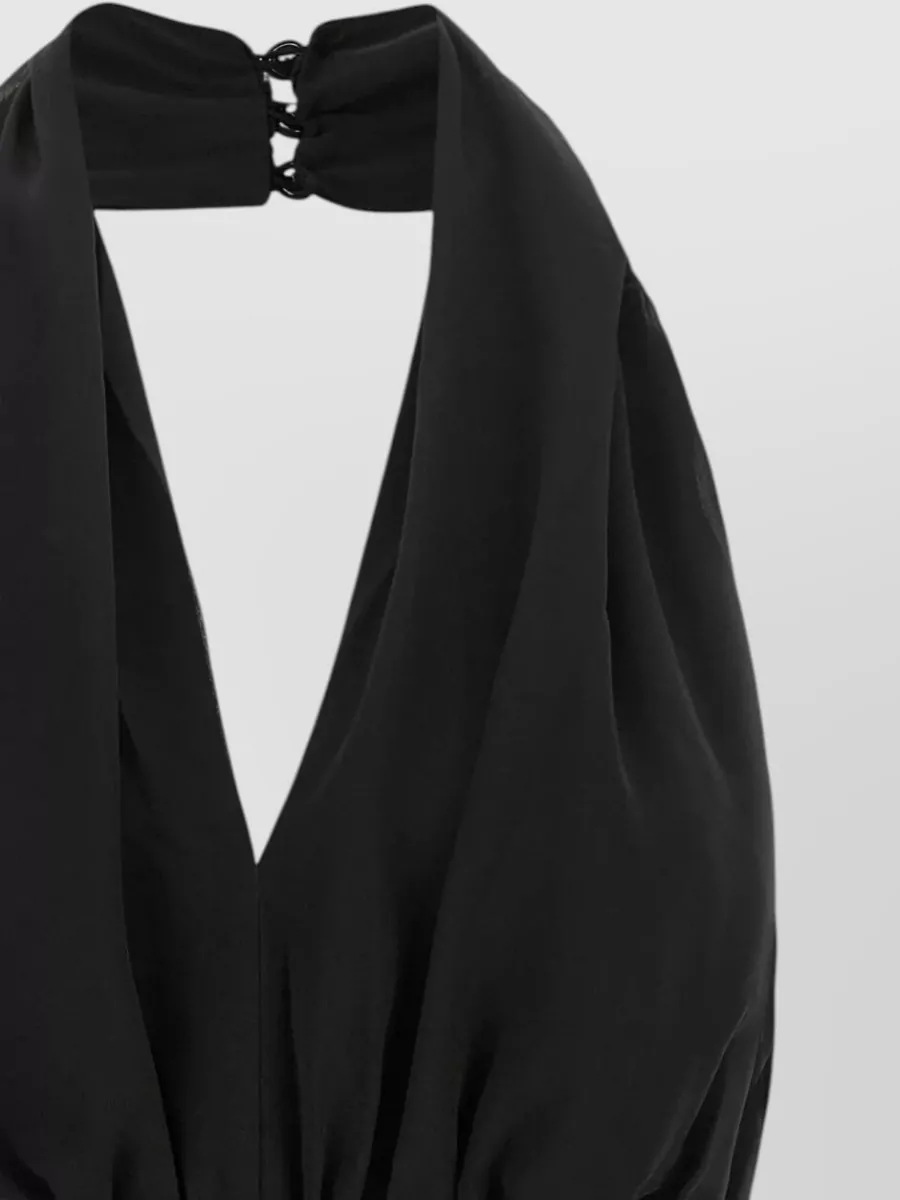 Rotate Ruched Halterneck Mini Dress