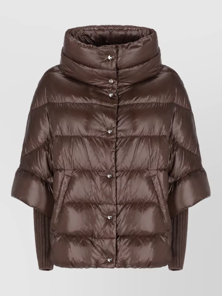 Herno quilted down short-sleeve short coat