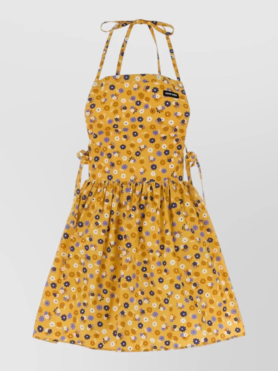 Miu Miu Cotton printed mini dress