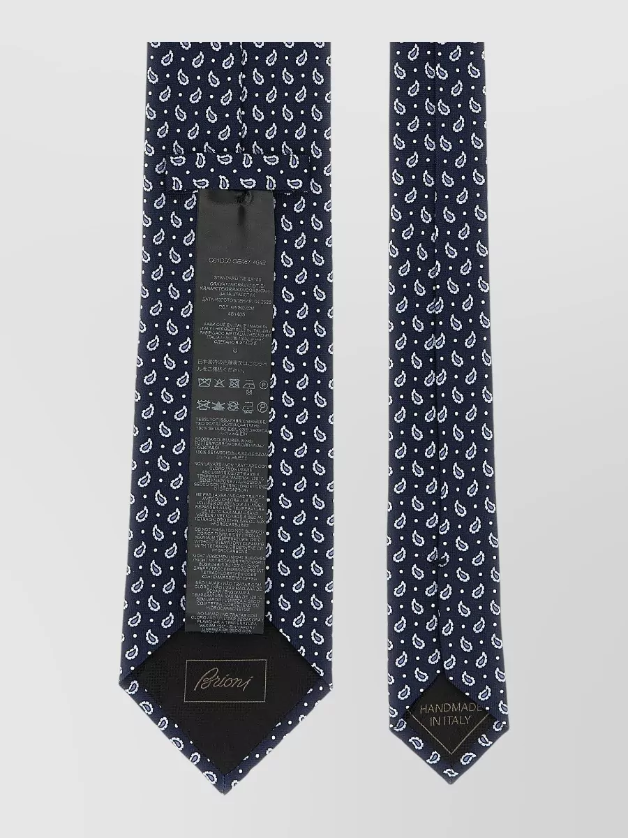 Brioni silk paisley tie