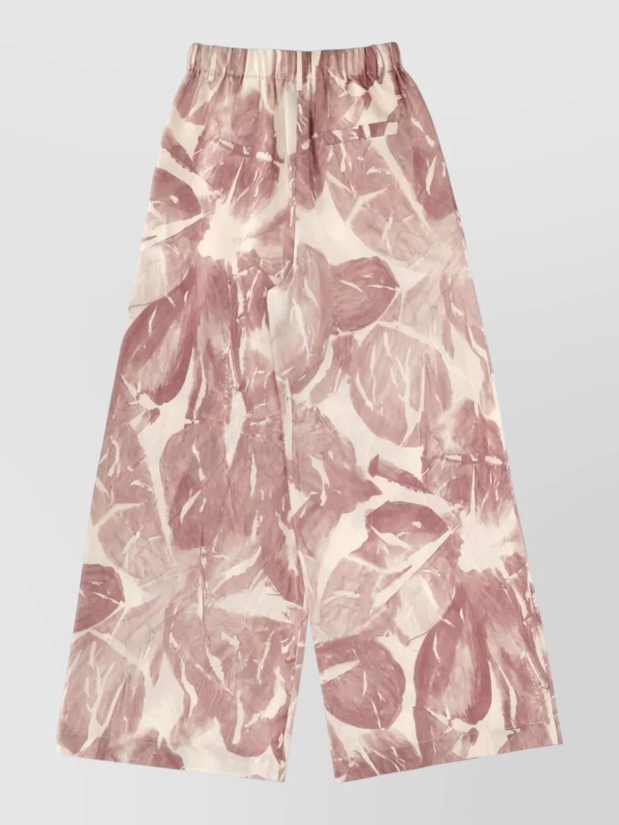 Alysi silk wide-leg trousers