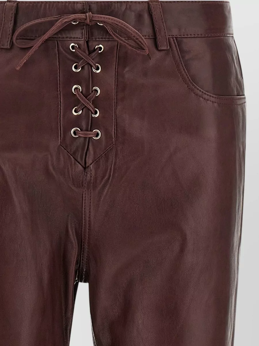 Rotate Birger Christensen Flared Leather Pants