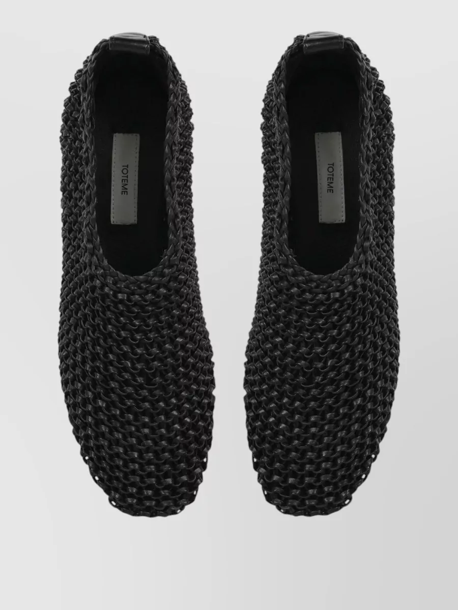 Totême Leather Ballerina Flats