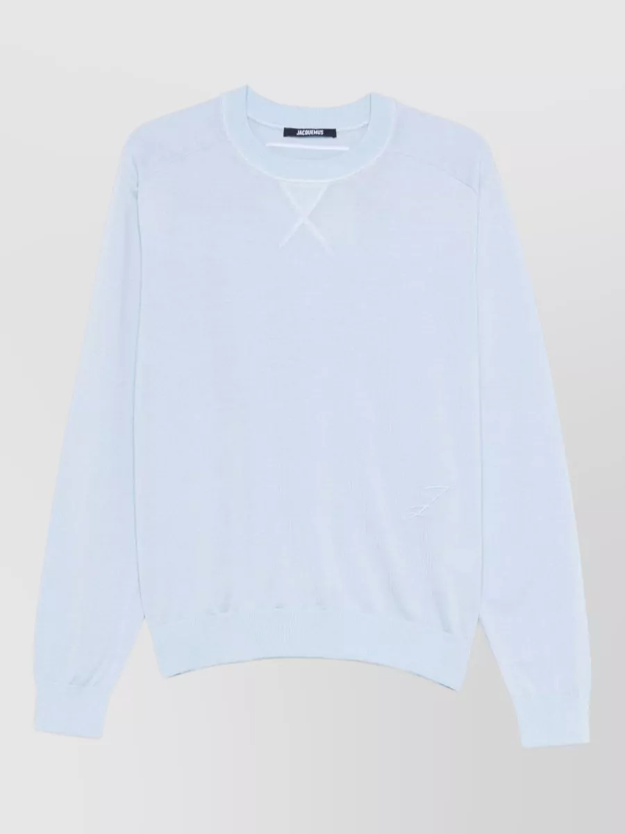 Jacquemus Embroidered logo crewneck jumper