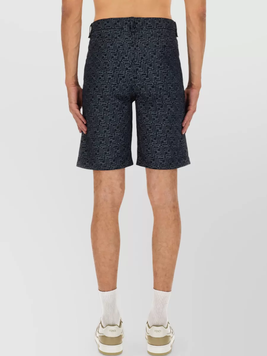 Fendi Denim Cropped Trousers