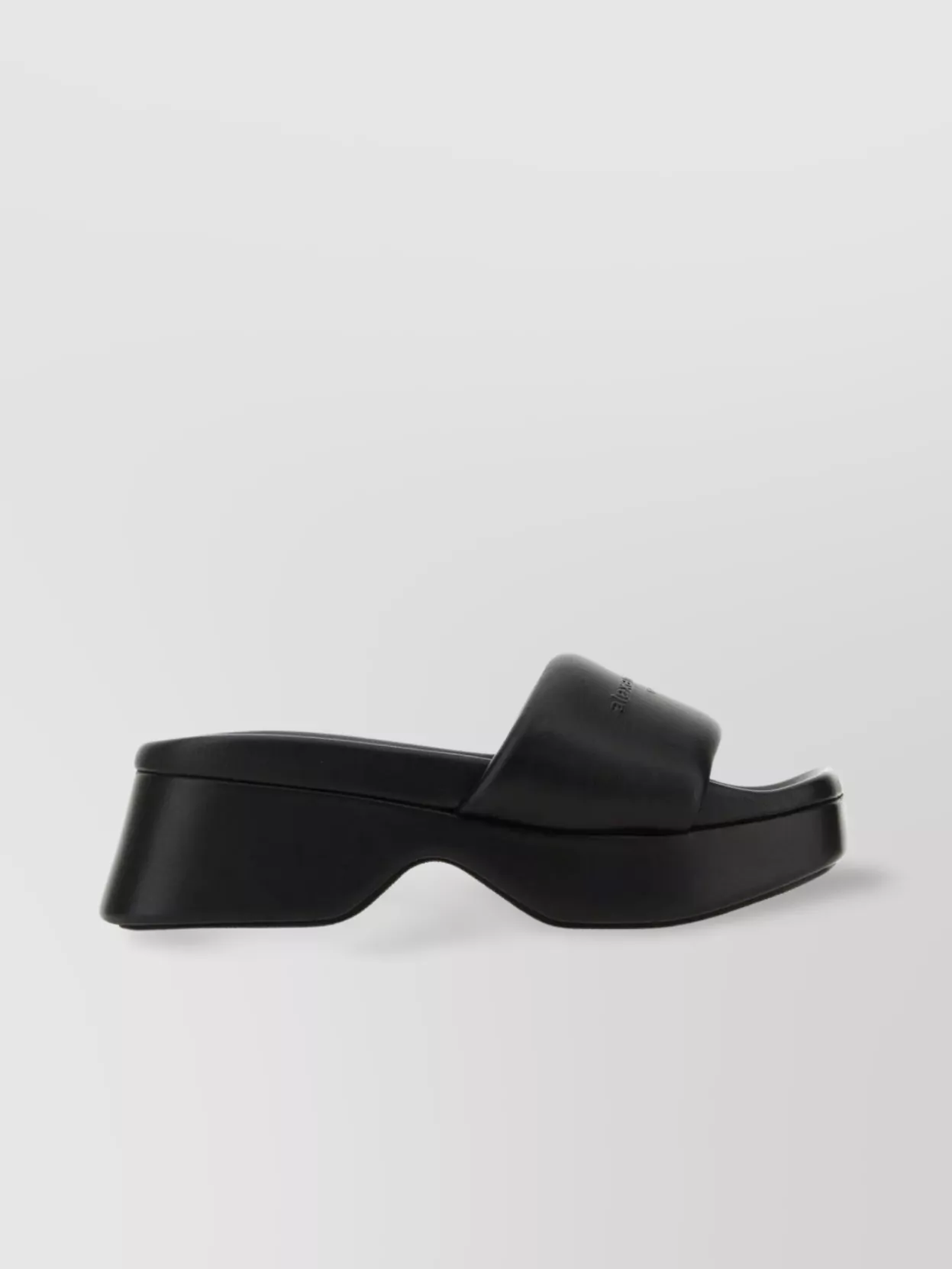 Shop Alexander Wang Float Mules With Platform Sole And Squared Toe In Black