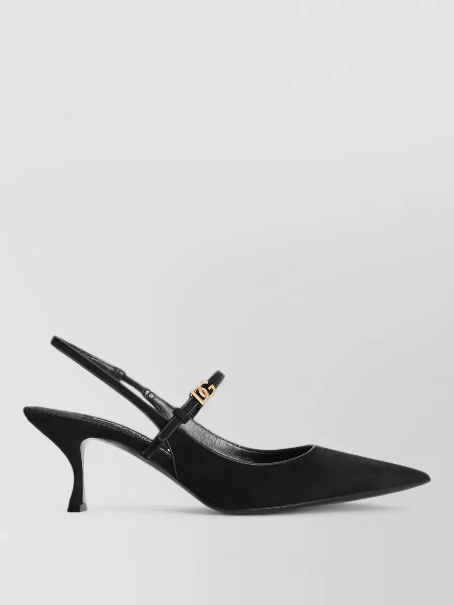Dolce&Gabbana leather slingback mules