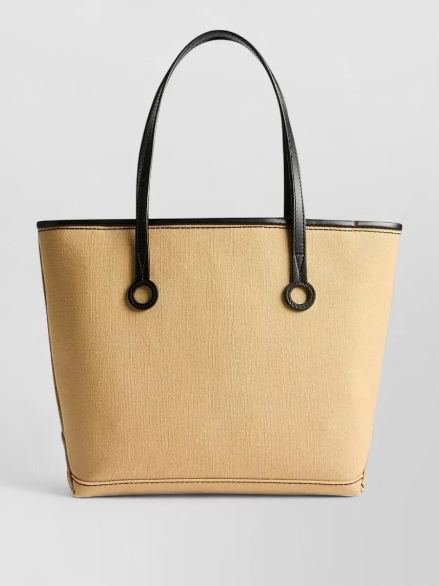 Jw Anderson Nylon Silk Tote Bag Dual Handles Trim