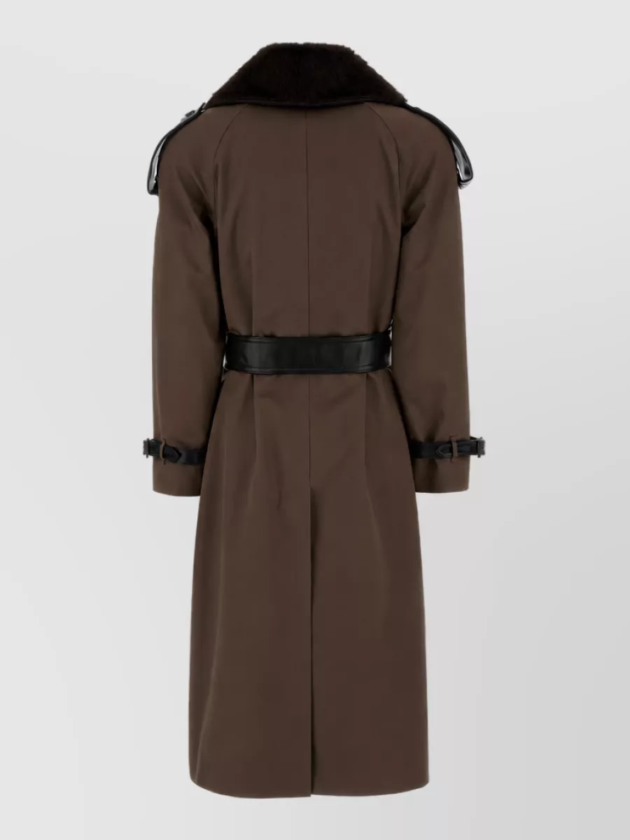 Burberry Cotton long double-breasted trench coat