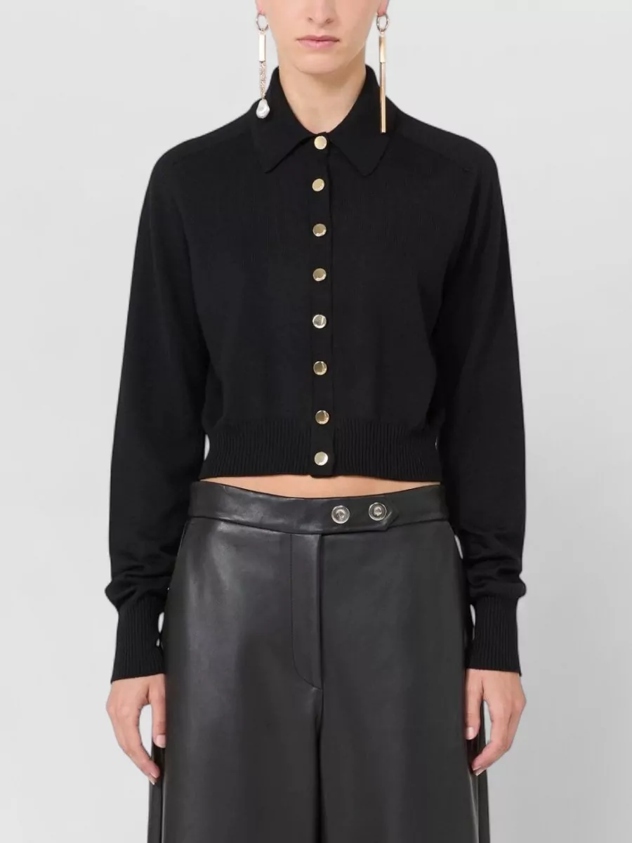 Sportmax Ribbed Virgin Wool Regular-Fit Cardigan