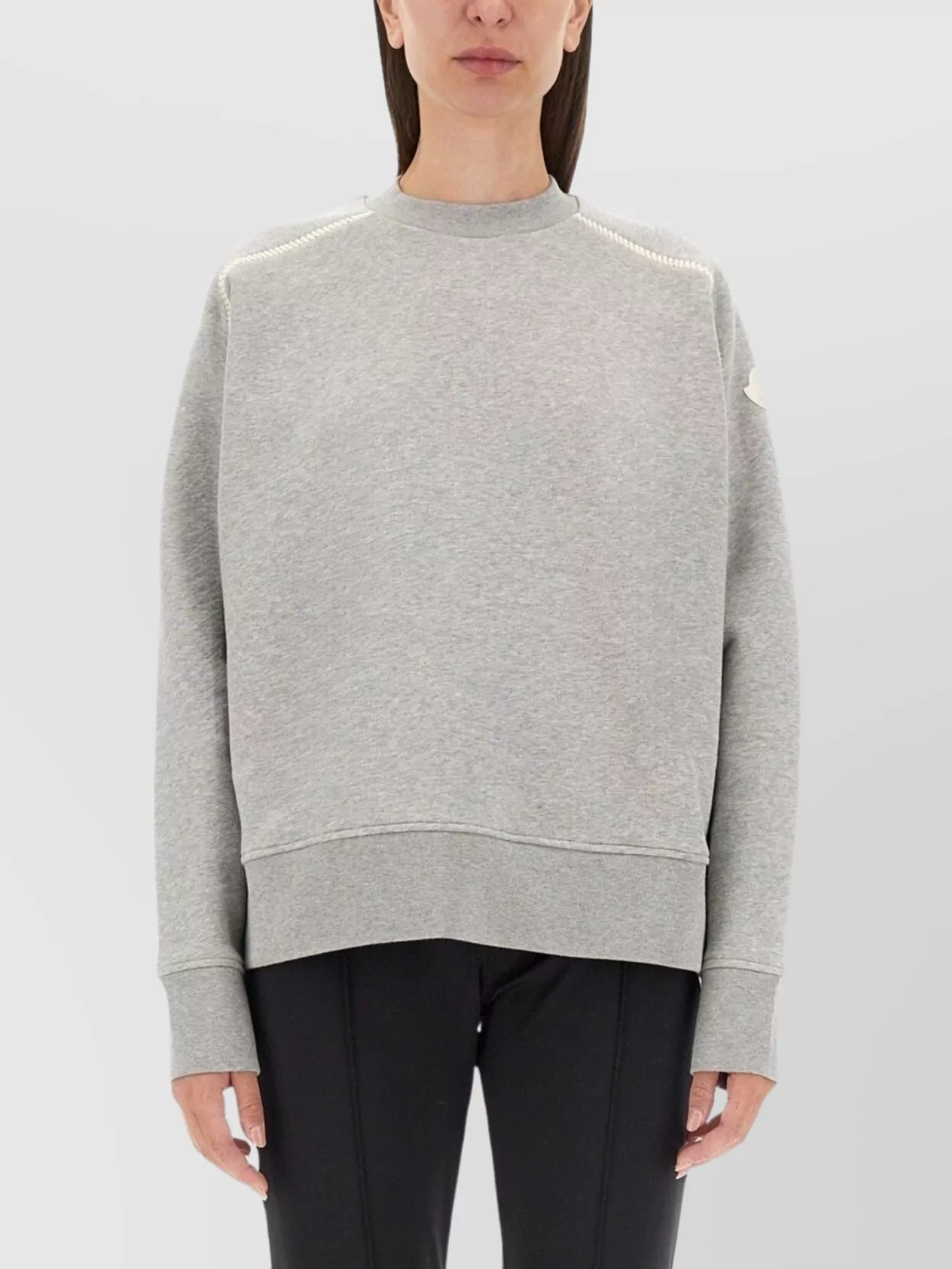 Moncler Logo Crew Neck Long Sleeve Sweatshirt