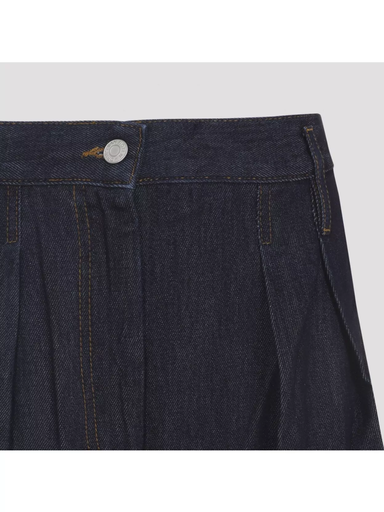 Dries Van Noten Wide-leg Pleated Front Belt Loops Trousers In Blue