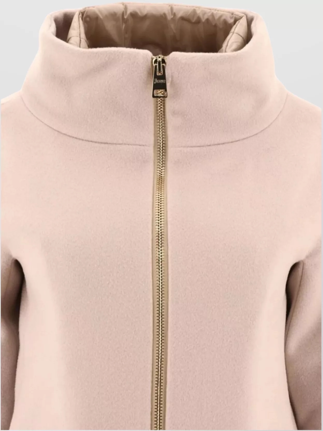 Herno Collar Longline Quilted Sleeves Coat