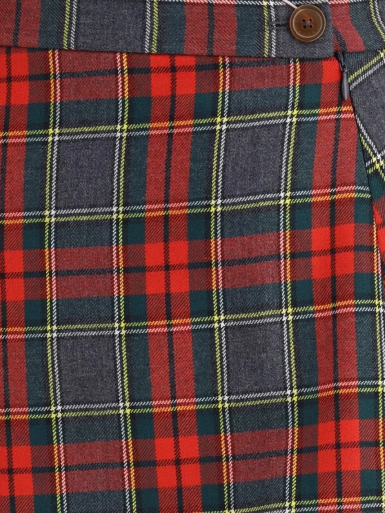 Vivienne Westwood Wool Asymmetric Hem Wrap Skirt
