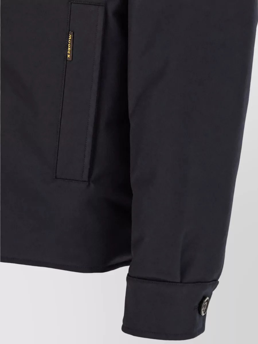 Moorer Wool Cashmere Flannel Padded Overshirt Jacket