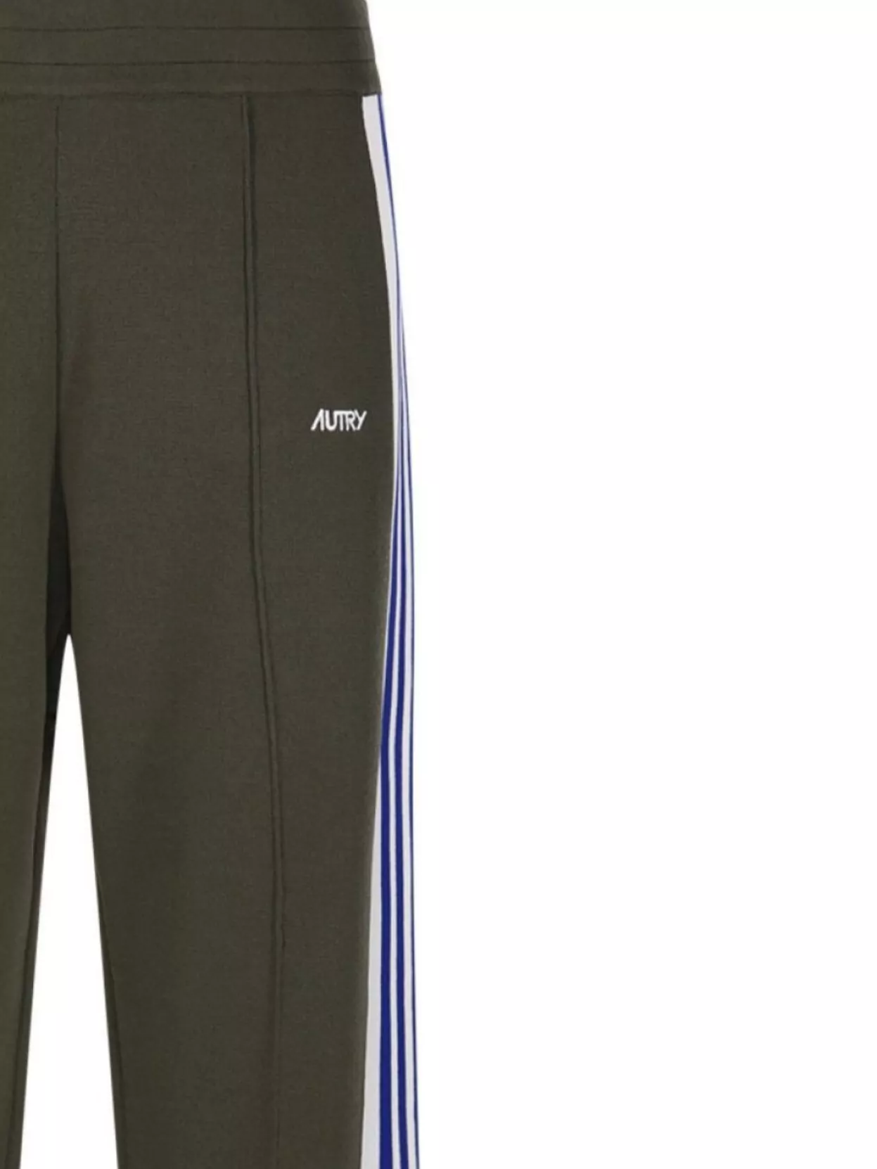 Shop Autry Elastic Waistband Side Stripes Trousers