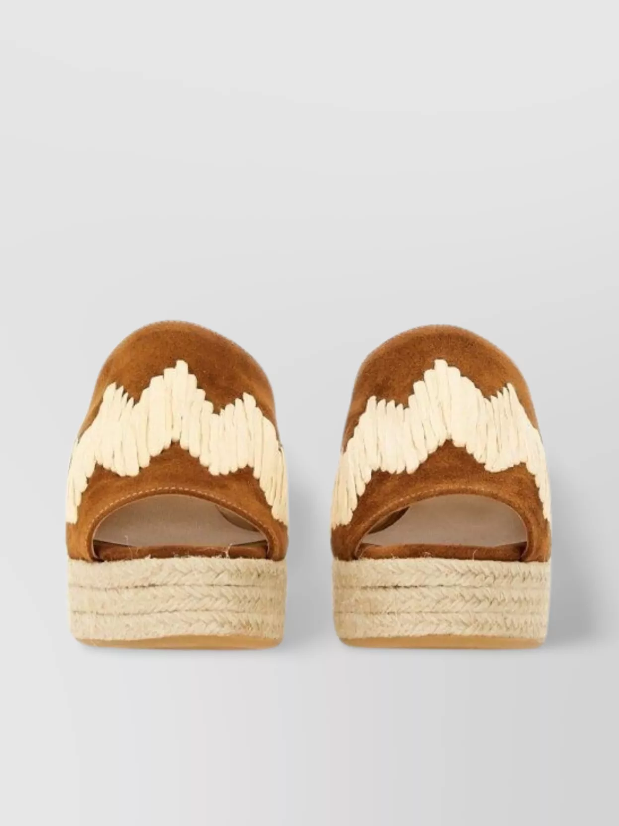 Castaã±er Wedge Heel Open Toe Embroidered Mules