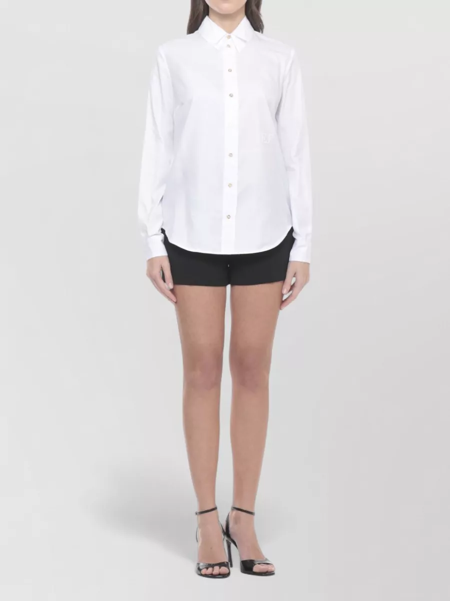 Elisabetta Franchi Cotton Long-Sleeve Shirt