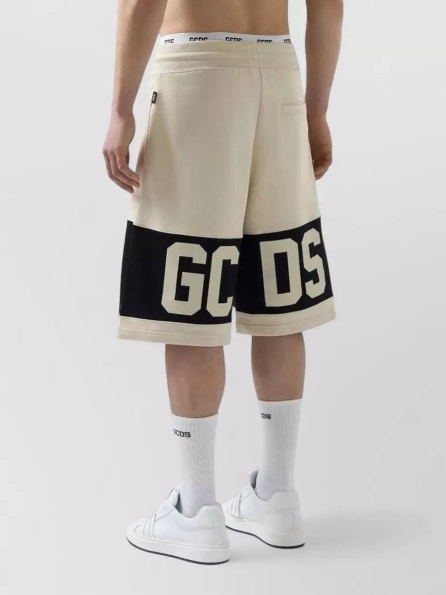 Gcds Cotton Logo Bermuda Shorts