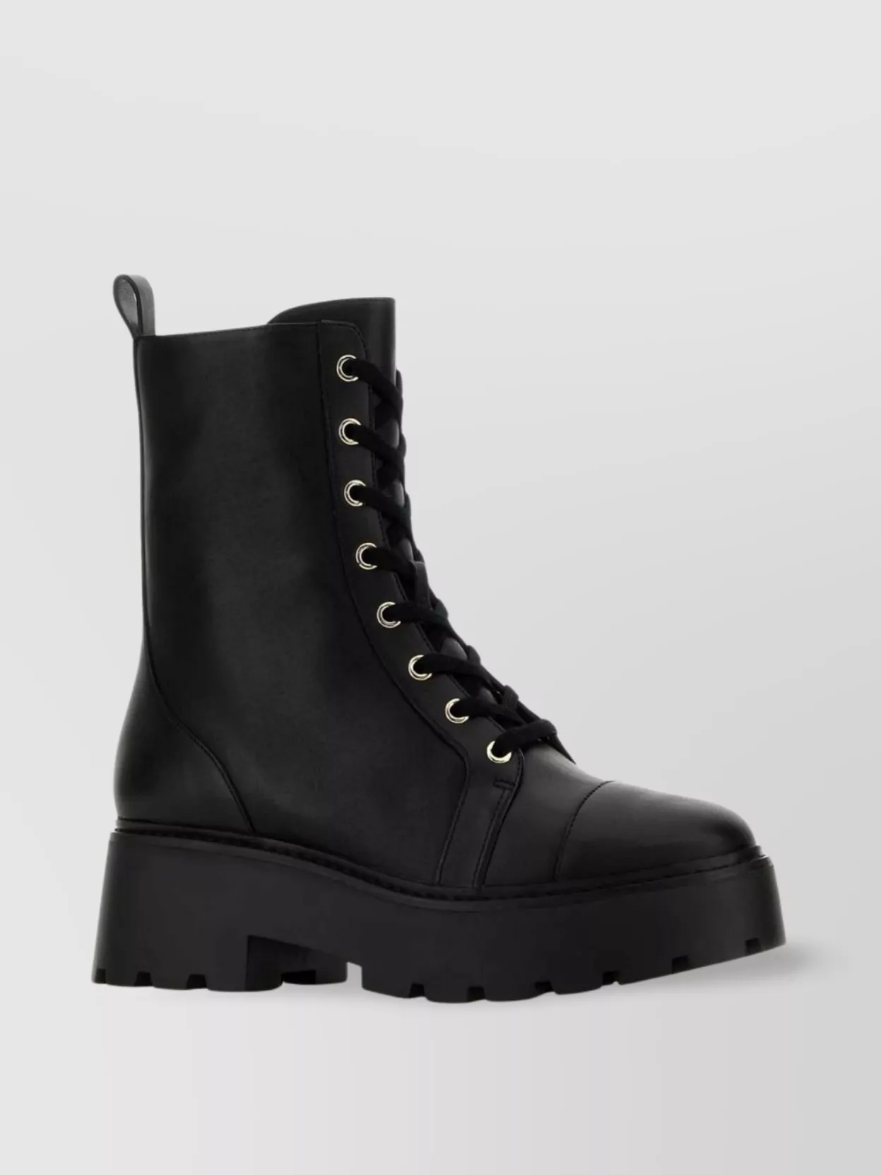 MICHAEL KORS CHUNKY SOLE ANKLE BOOTS WITH ROUND TOE