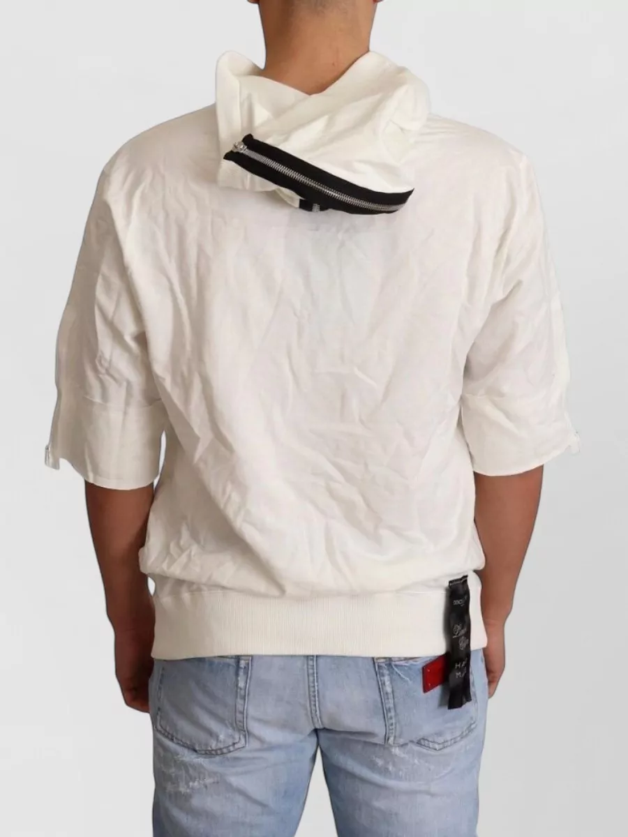 Dolce&Gabbana Cotton Short-Sleeve Hooded T-Shirt