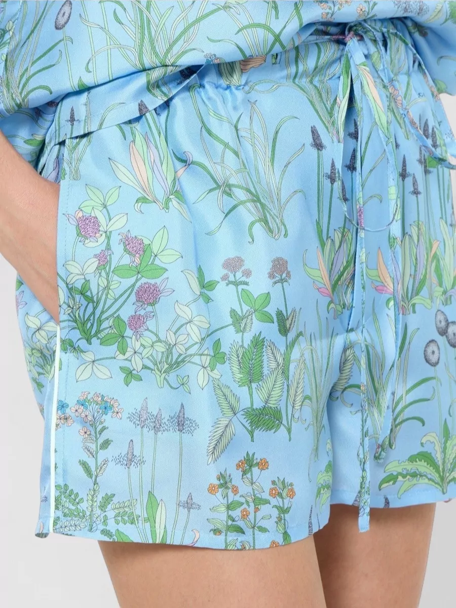 Gucci Silk Printed Knee-Length Shorts