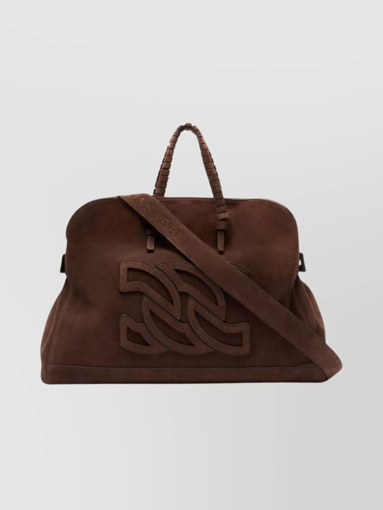 Casadei Stylish Suede Shoulder Bags With Top Handle In Brown