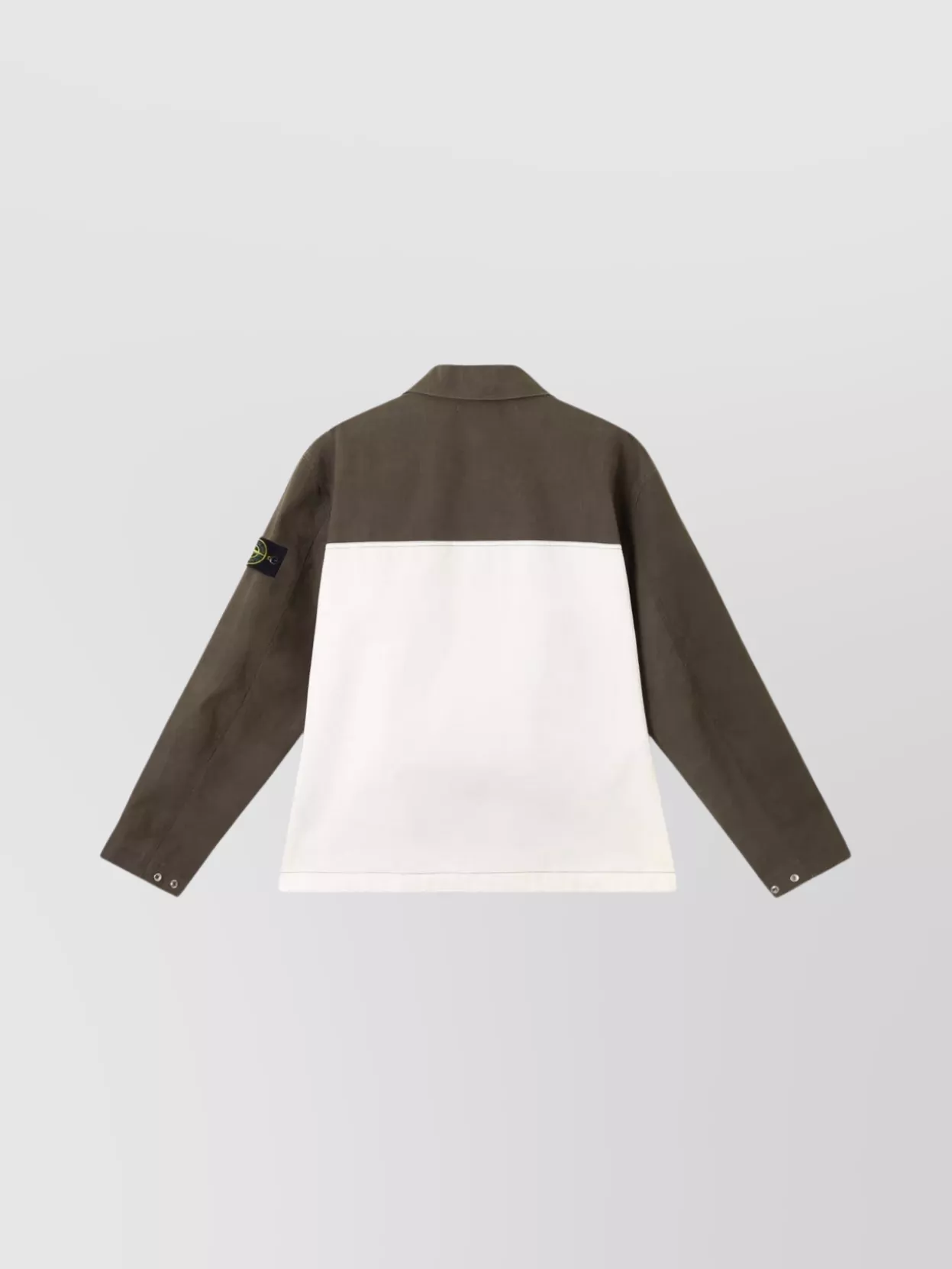 Stone Island Overshirt In Resin Canvas