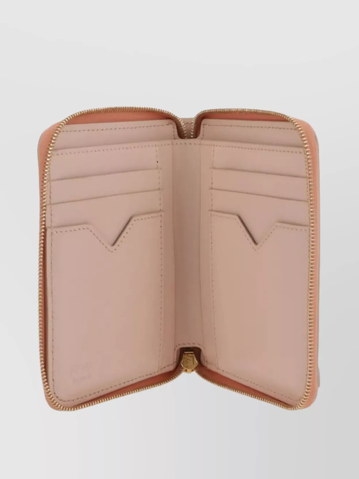 Fendi Ff Diamonds Zip Around Medium Wallet Accessories In Pink
