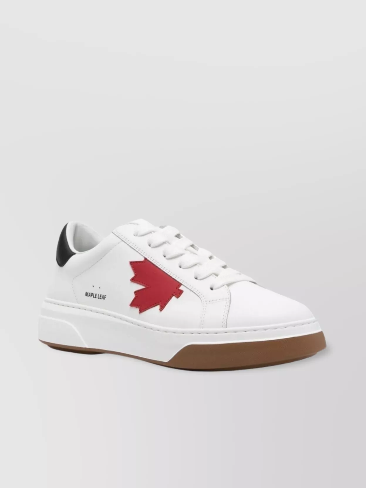 Shop Dsquared2 Low Top Sneakers With Maple Leaf Patch