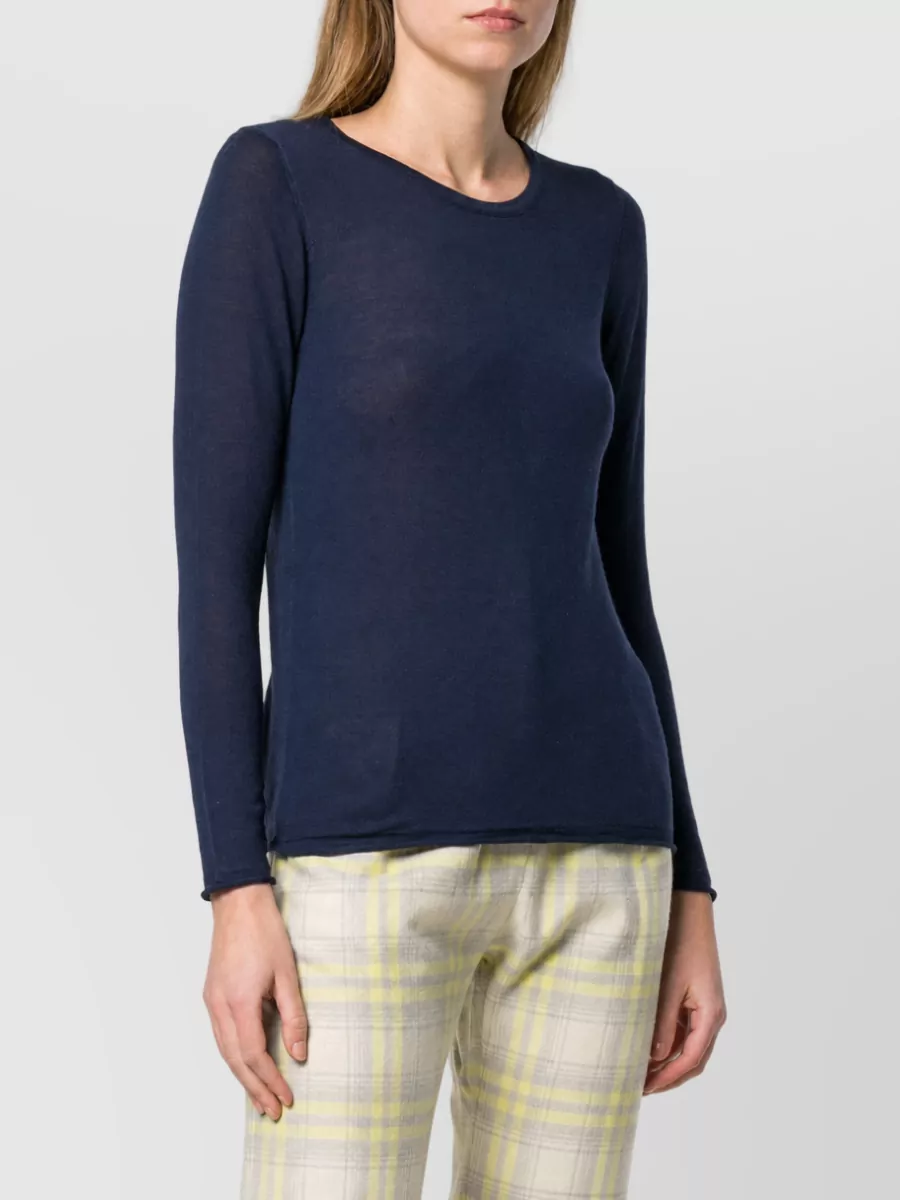 La Rose Merino Wool Slim-Fit Long-Sleeve Pullover