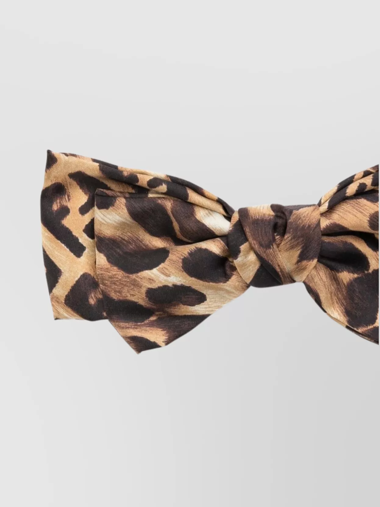 Fendi Animal Print Bow Hair Clip Accessory