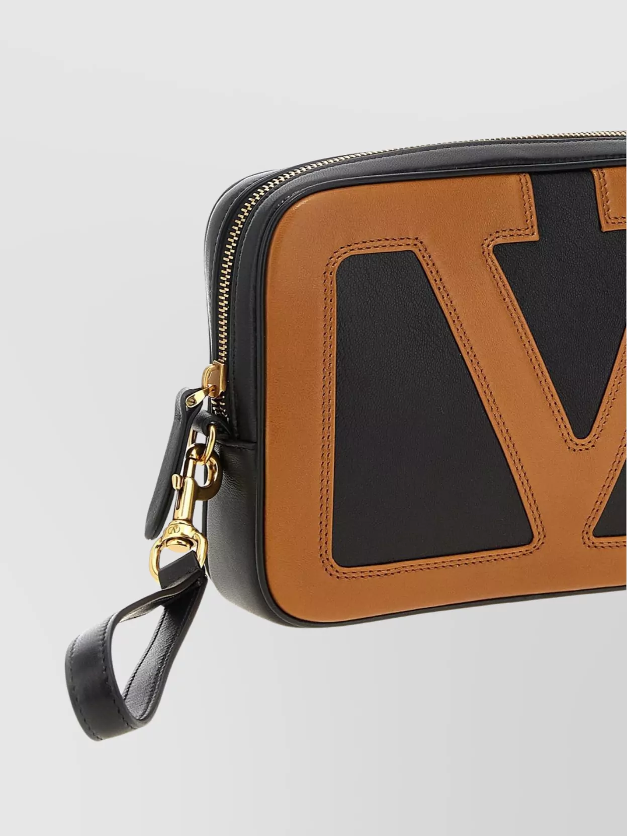Valentino Two-tone Wrist Strap Clutch Pouch