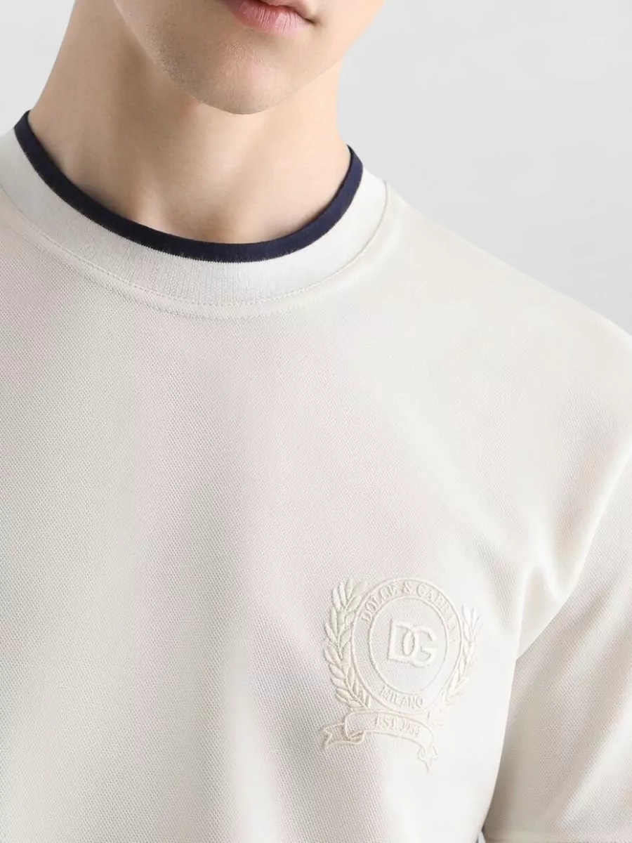 Dolce&Gabbana Polyester Short-Sleeve T-Shirt