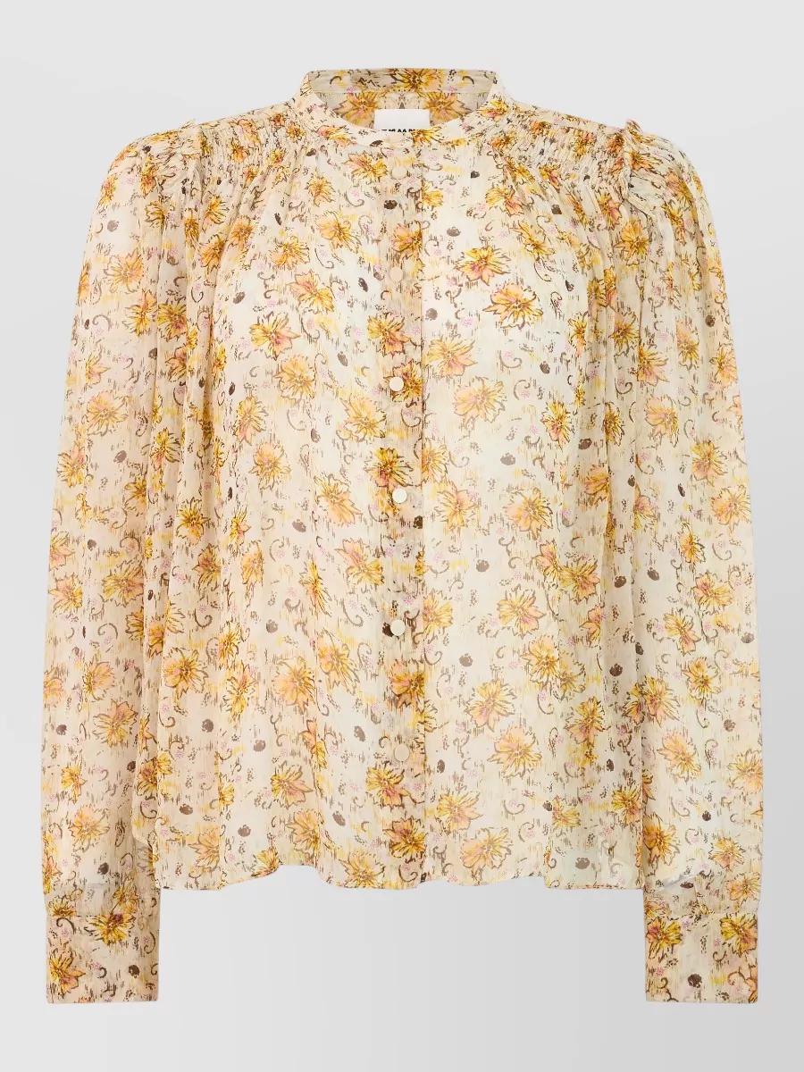 Isabel Marant Etoile Floral-print long-sleeve blouse