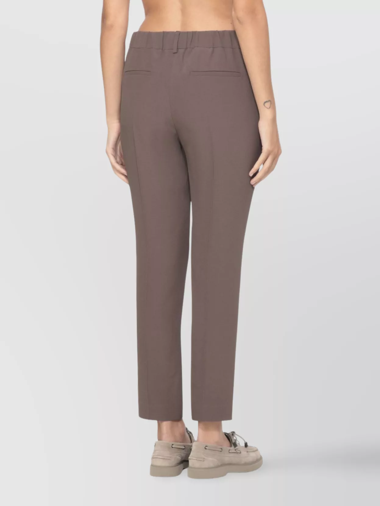 Brunello Cucinelli Silk Blend Straight Leg Trousers