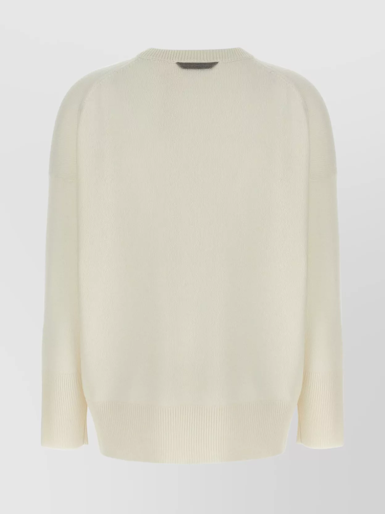 Brunello Cucinelli Crew Neck Knit Sweater With 'Monile' Detail
