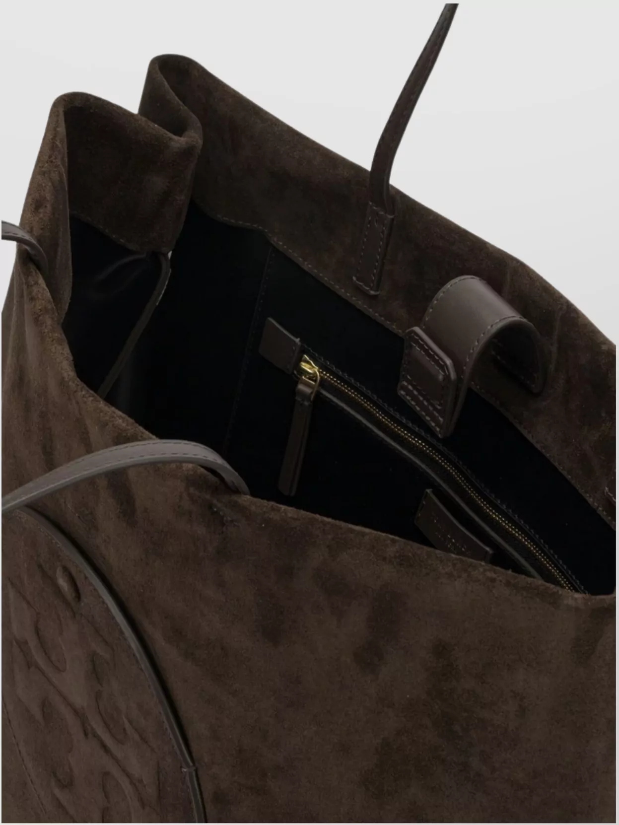 Tory Burch Suede Shoulder Bags With Dual Top Handles