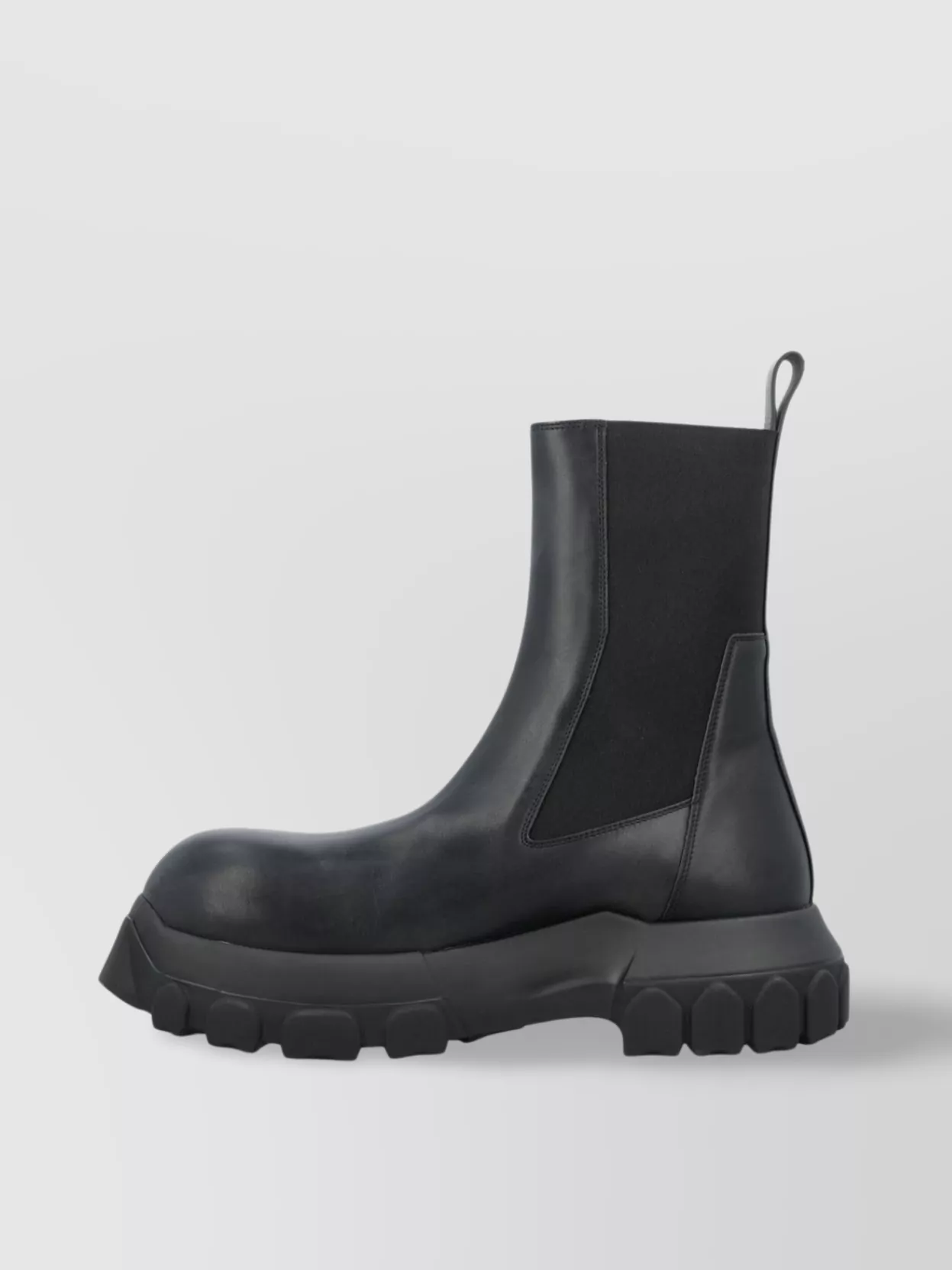 Rick Owens Chunky Ankle Boots Elastic Panels