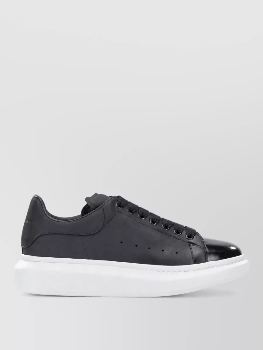 Mc Queen Nubuck leather low-top sneakers