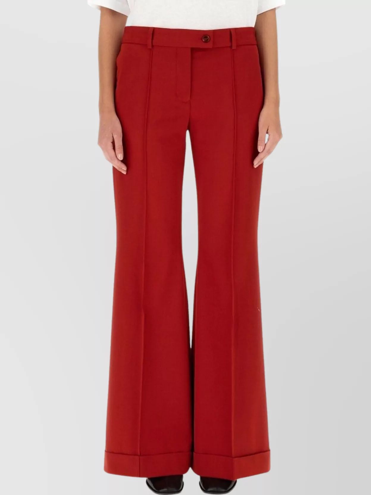 Acne Studios Flared Trousers With Pockets And Loops