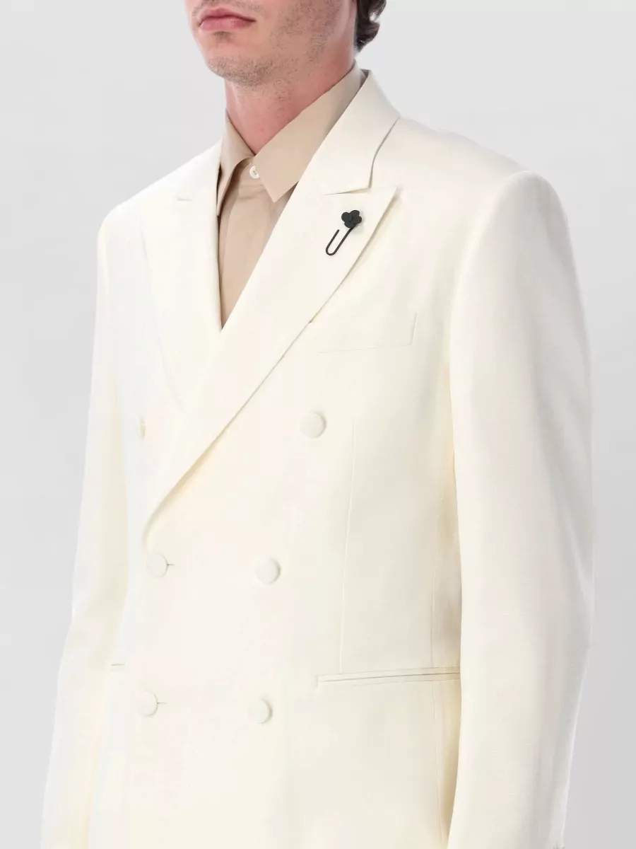 Lardini Silk-Blend Double-Breasted Dinner Jacket