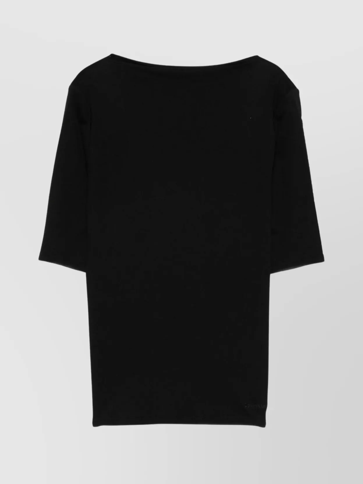 Calvin Klein Boatneck Top In Supima Cotton