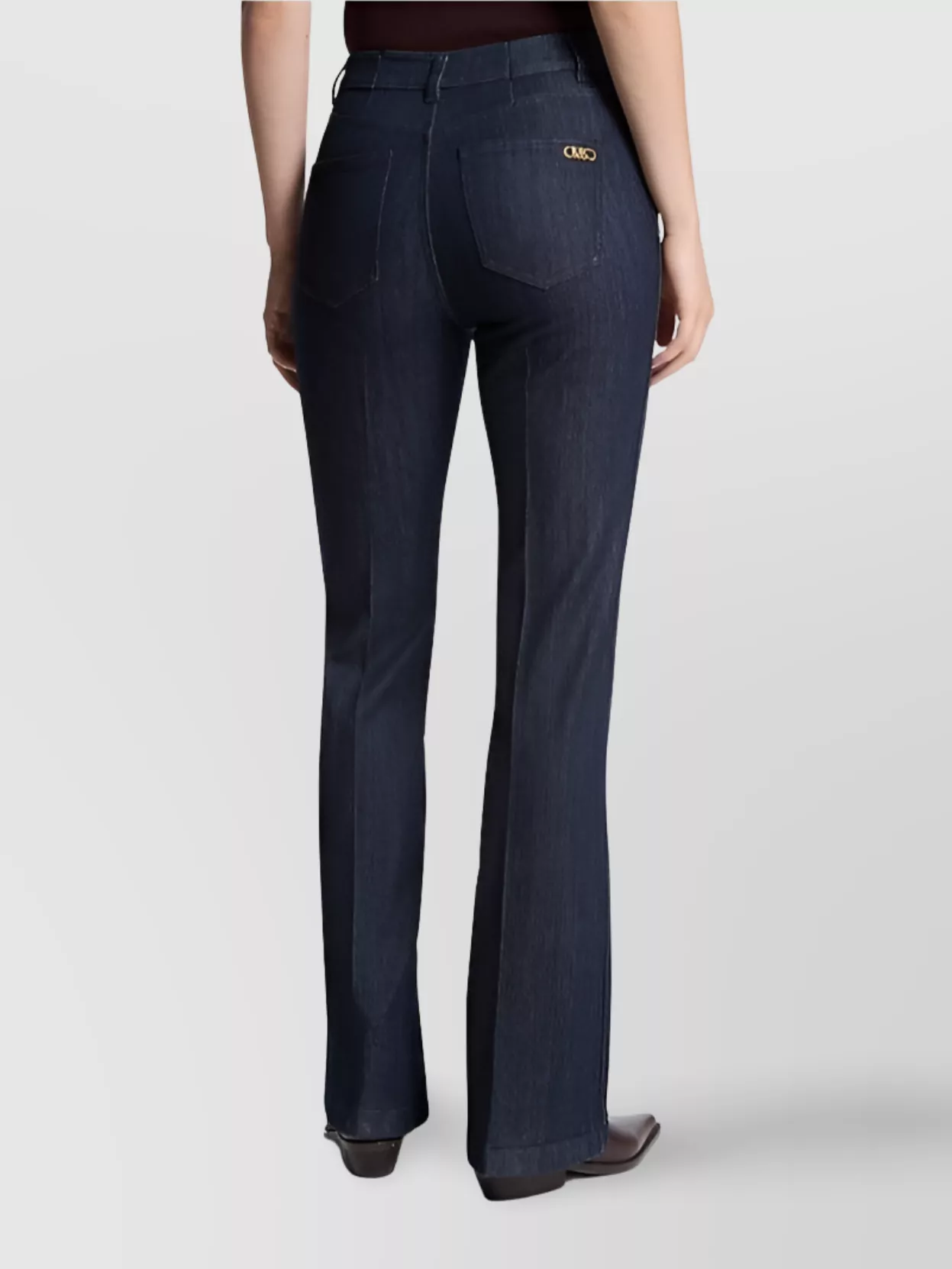 Michael Kors Flared Jeans With Chain Detail And Pockets